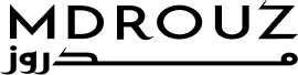 Mdrouz white logo symbolizing a business partnership