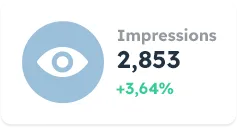 Analytics and reporting dashboard UI