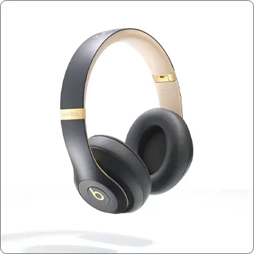 White Background photography headphone